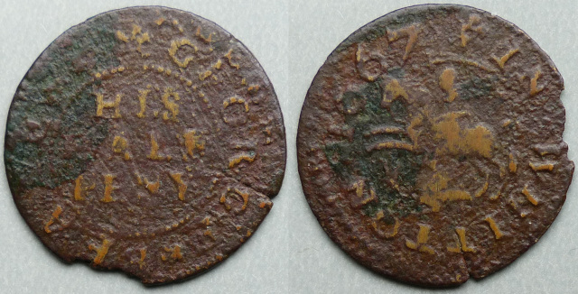 Whitton, George Beale 1667 halfpenny